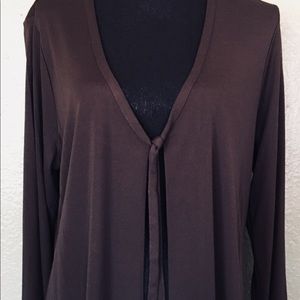Brown Liz Claiborne cardigan